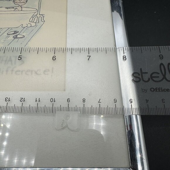 Vtg Framed Print Watercolor Boy Girl in Bathtub Thats The Difference Funny 1980s - Picture 11 of 12